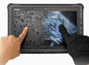 Tablette durcie GETAC F110 (Version Digitizer en option pour plus de précision)